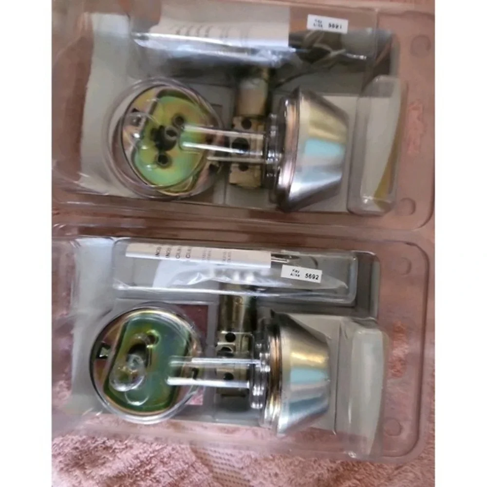 2pack Gate House Double Cylinder Deadbolt Brushed Stainless Steel Finish 0118011